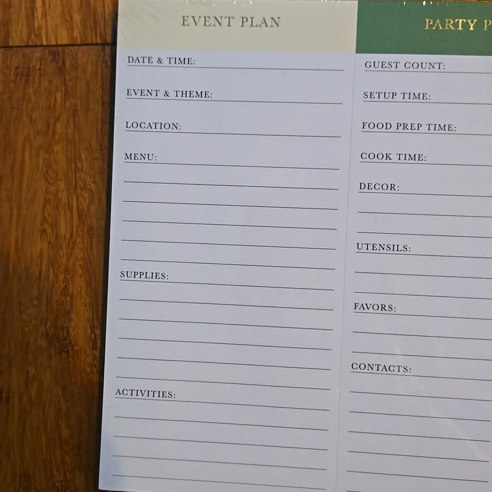 Kate Spade Target Party Planning Notepad - Picture 2 of 5